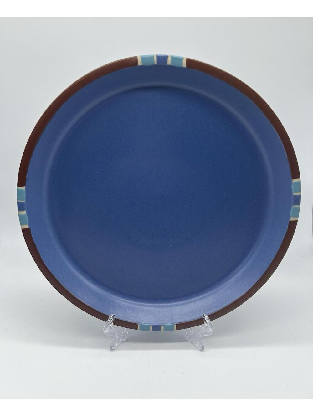 DANSK Mesa BLUE 10.5" Dinner Plate Stoneware Platter Portugal EX Condition